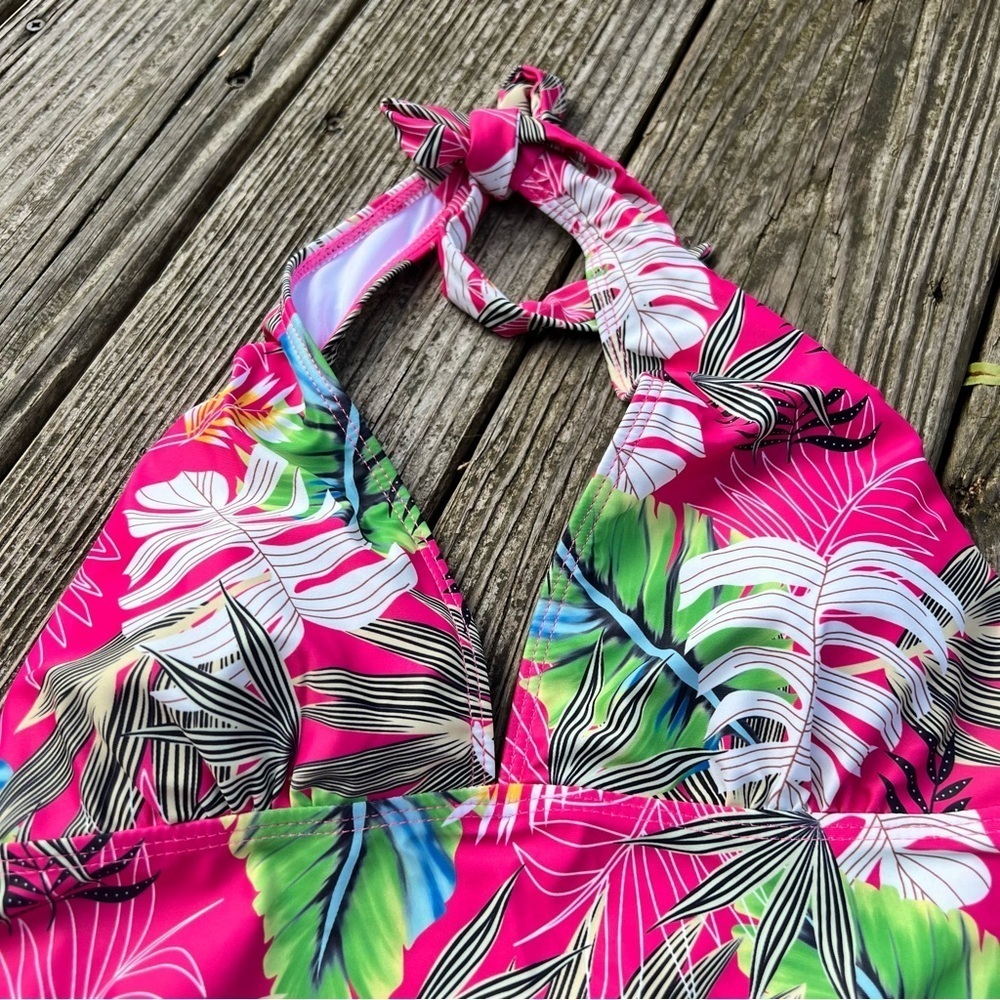 Tropical print 2 piece tankini - Picture 7 of 10